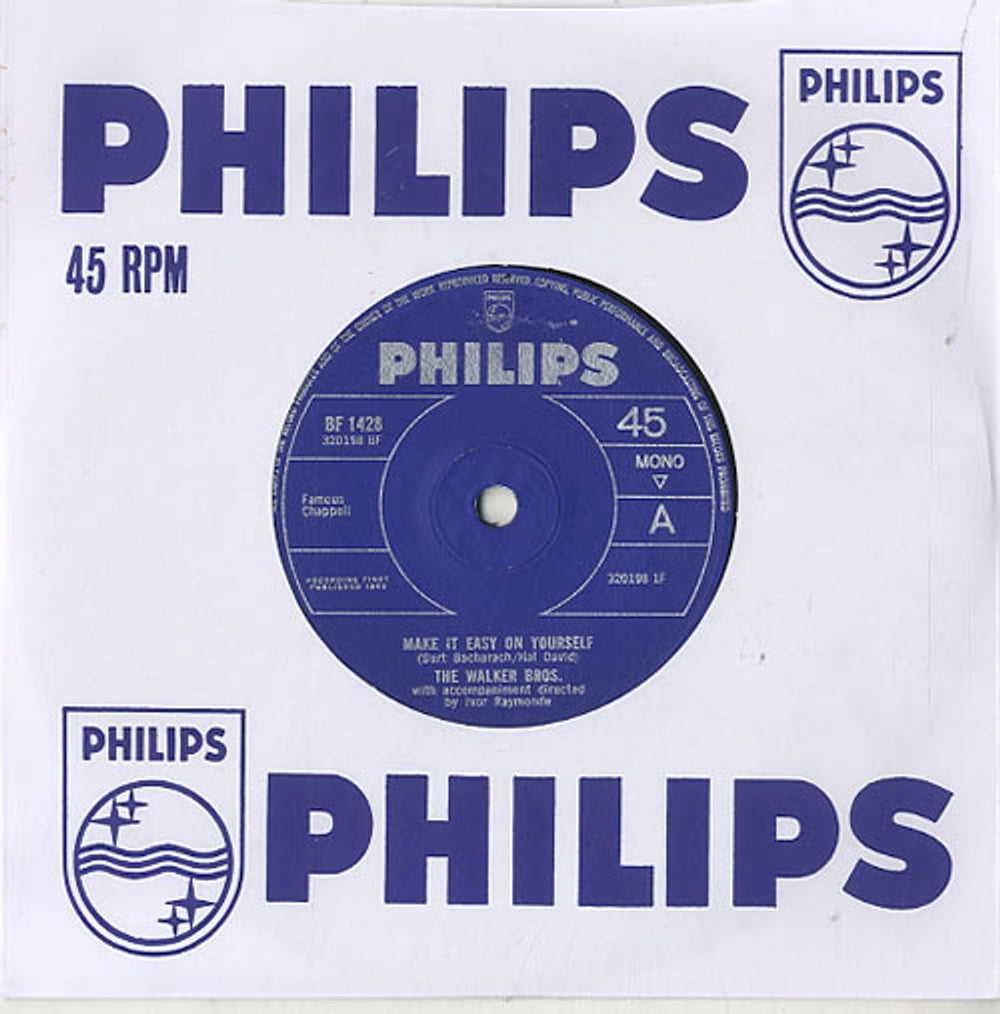 The Walker Brothers Make It Easy On Yourself - Solid UK 7" vinyl single (7 inch record / 45) BF1428