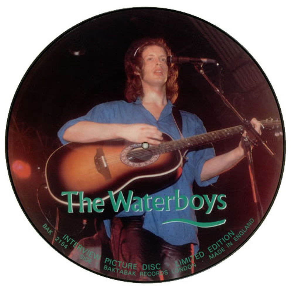 The Waterboys Interview Picture Disc UK picture disc LP (vinyl picture disc album) BAK2154