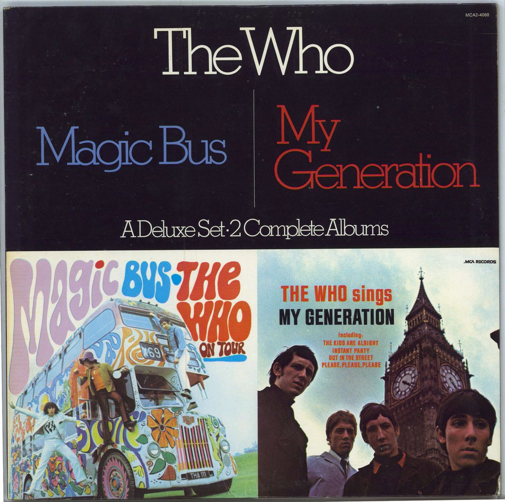 The Who Magic Bus / My Generation US 2-LP vinyl record set (Double LP Album) MCA2-4068