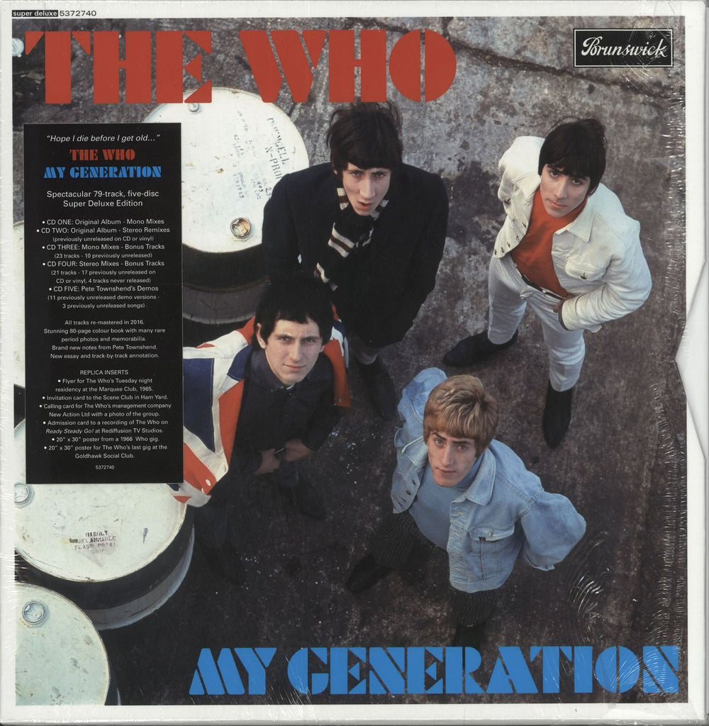The Who My Generation: Super Deluxe Edition - Stickered Shrink UK CD Album Box Set 5372740