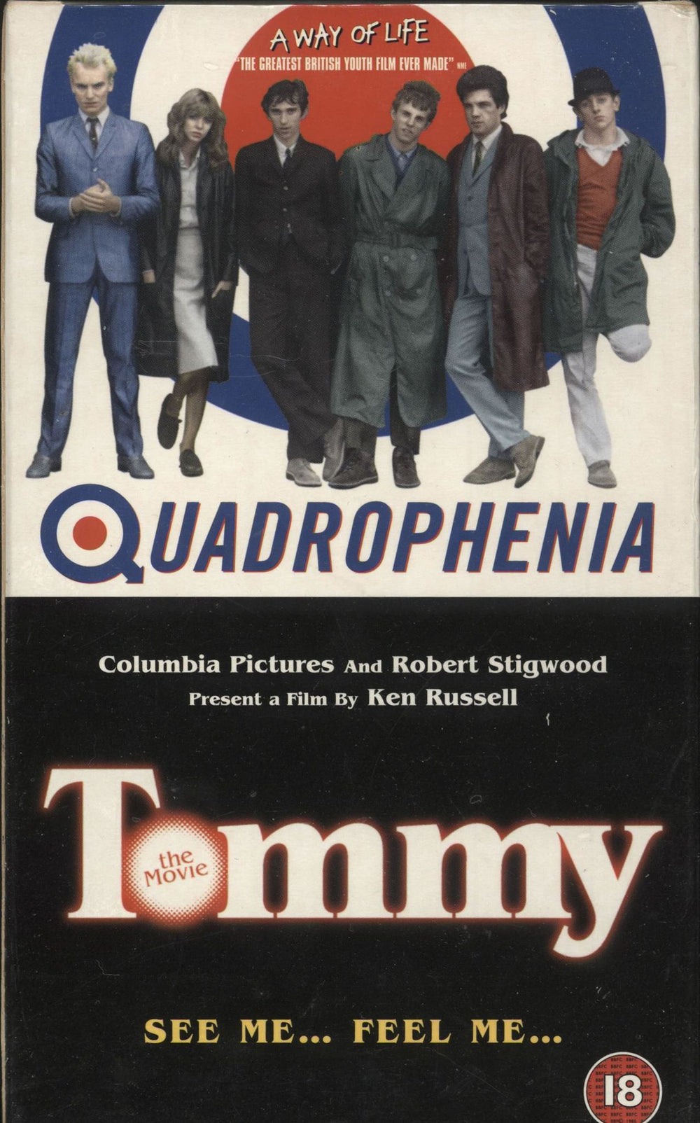 The Who Quadrophenia / Tommy - Sealed Box UK video (VHS or PAL or NTSC) 0610703