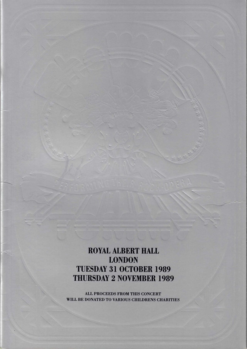 The Who Tommy + Ticket Stub UK tour programme CONCERT PROGRAMME