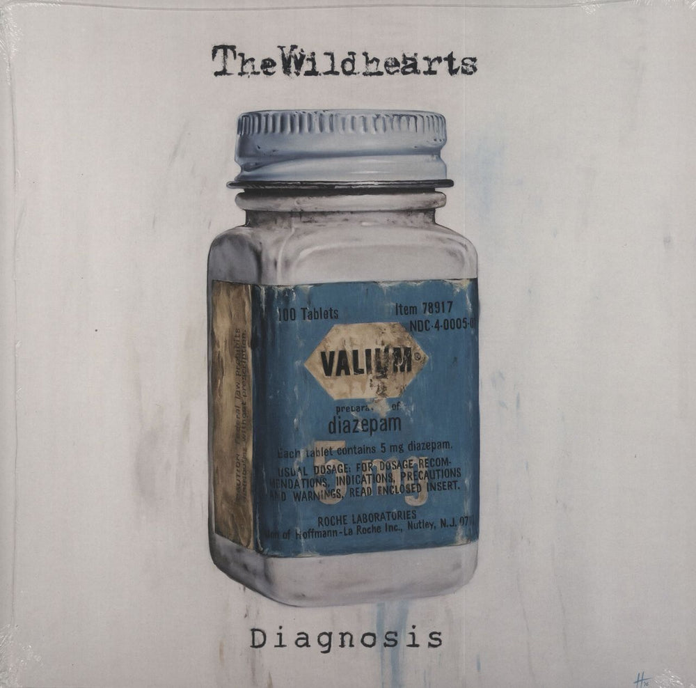 The Wildhearts Diagnosis - Clear & Blue Splattered Vinyl - Sealed UK 10" vinyl single (10 inch record) GRAPHFAR35LPC