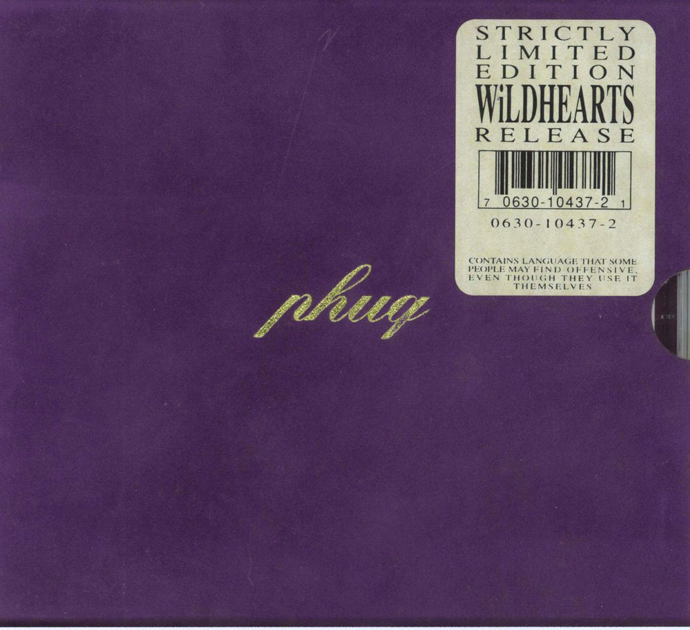 The Wildhearts P.H.U.Q. - Velvet Sleeve German CD album (CDLP) 0630-10437-2