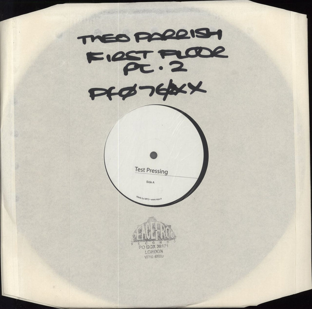 Theo Parrish First Floor (Part 2) - White Label Test Pressing UK 12