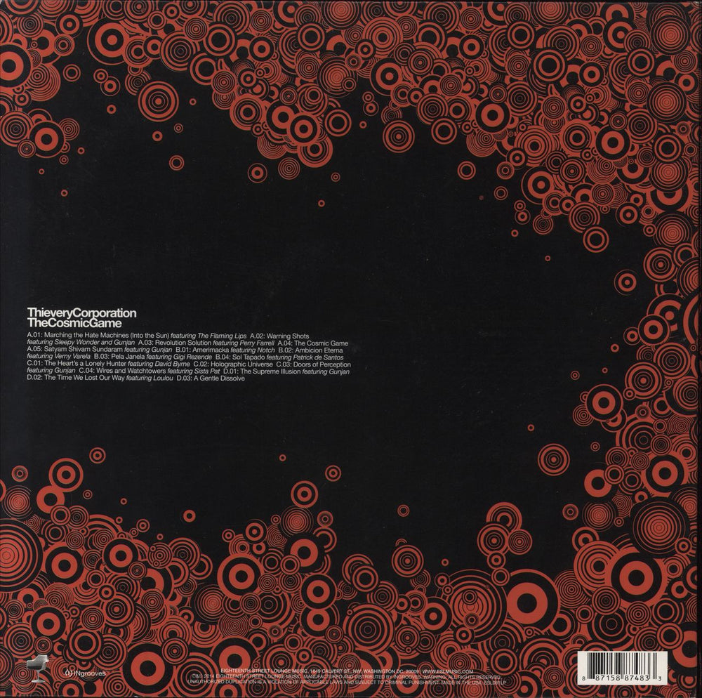 Thievery Corporation The Cosmic Game US 2-LP vinyl record set (Double LP Album) 887158874833