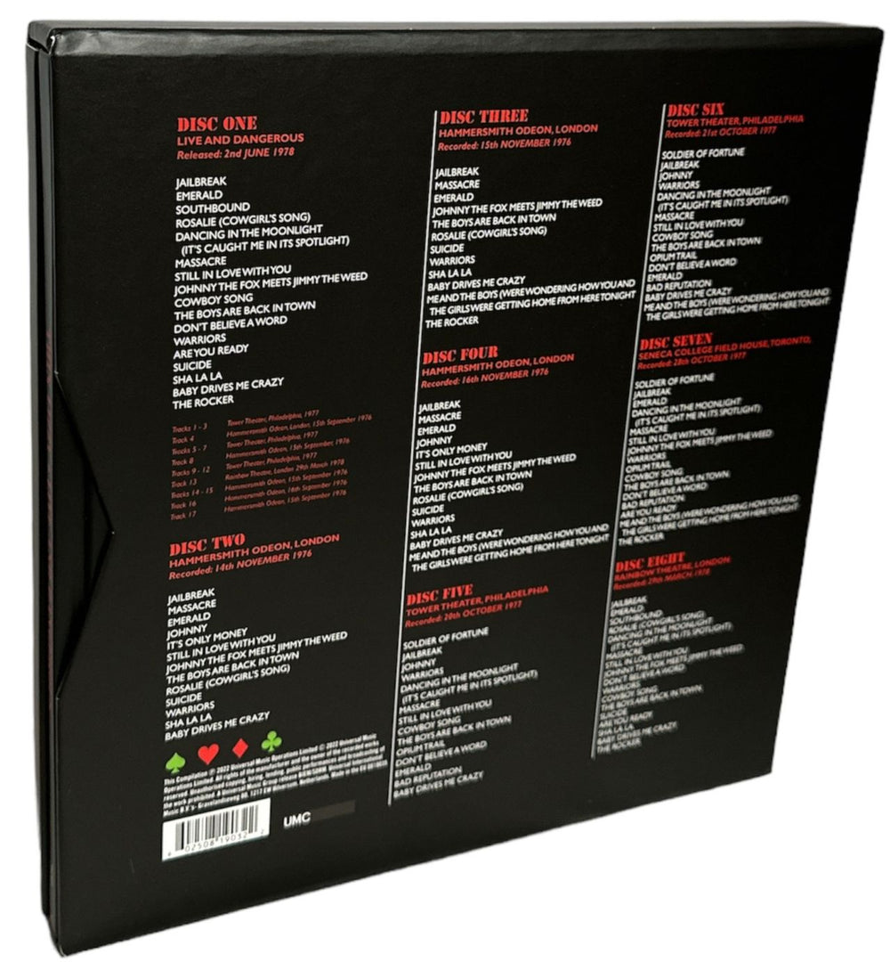 Thin Lizzy Live And Dangerous - Expanded 8-CD Super Deluxe Edition