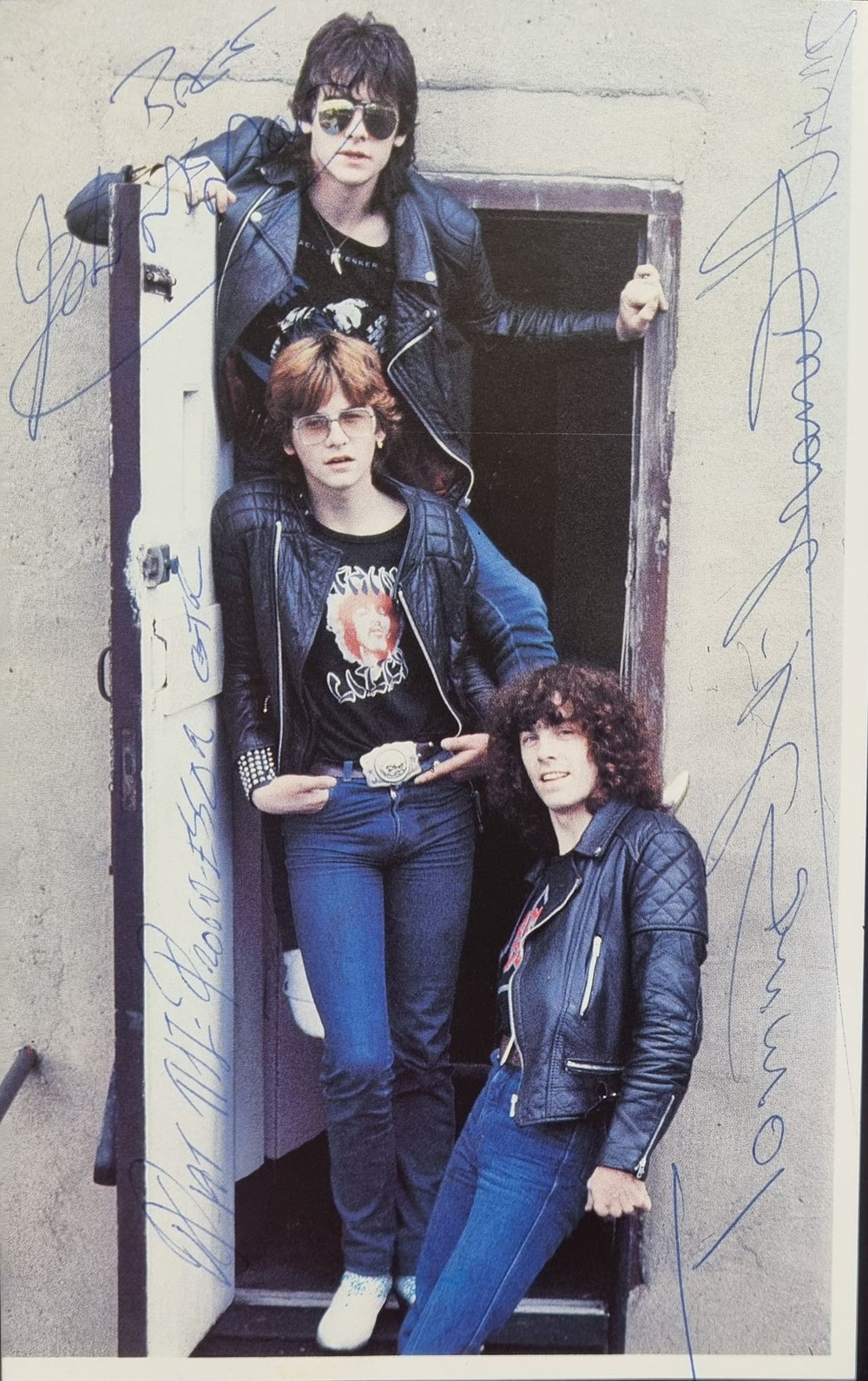 Thin Lizzy Thunder And Lightning + Poster - Autographed UK tour programme