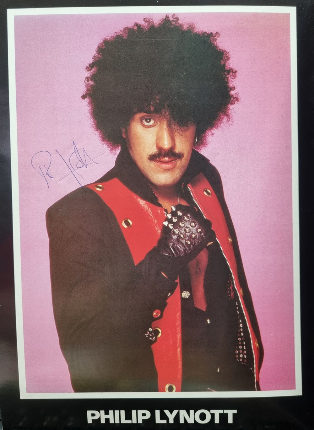 Thin Lizzy Thunder And Lightning + Poster - Autographed UK tour programme THITRTH774135