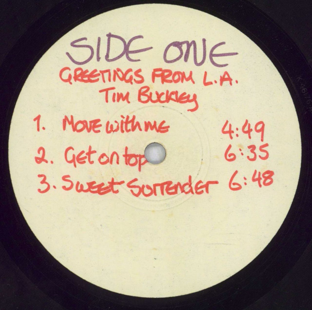 Tim Buckley Greetings From L.A. - Test Pressing UK vinyl LP album (LP record) TBKLPGR826083