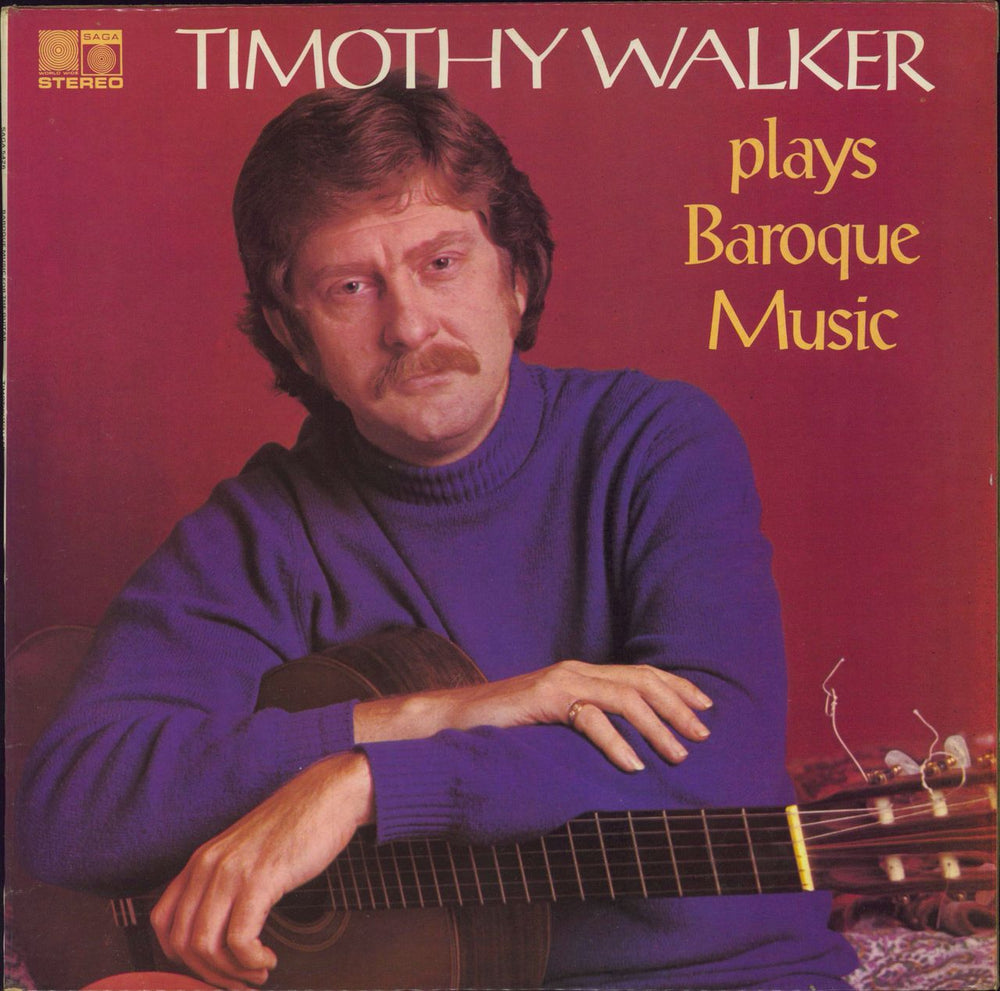 Timothy Walker Timothy Walker Plays Baroque Music UK vinyl LP album (LP record) SAGA5426