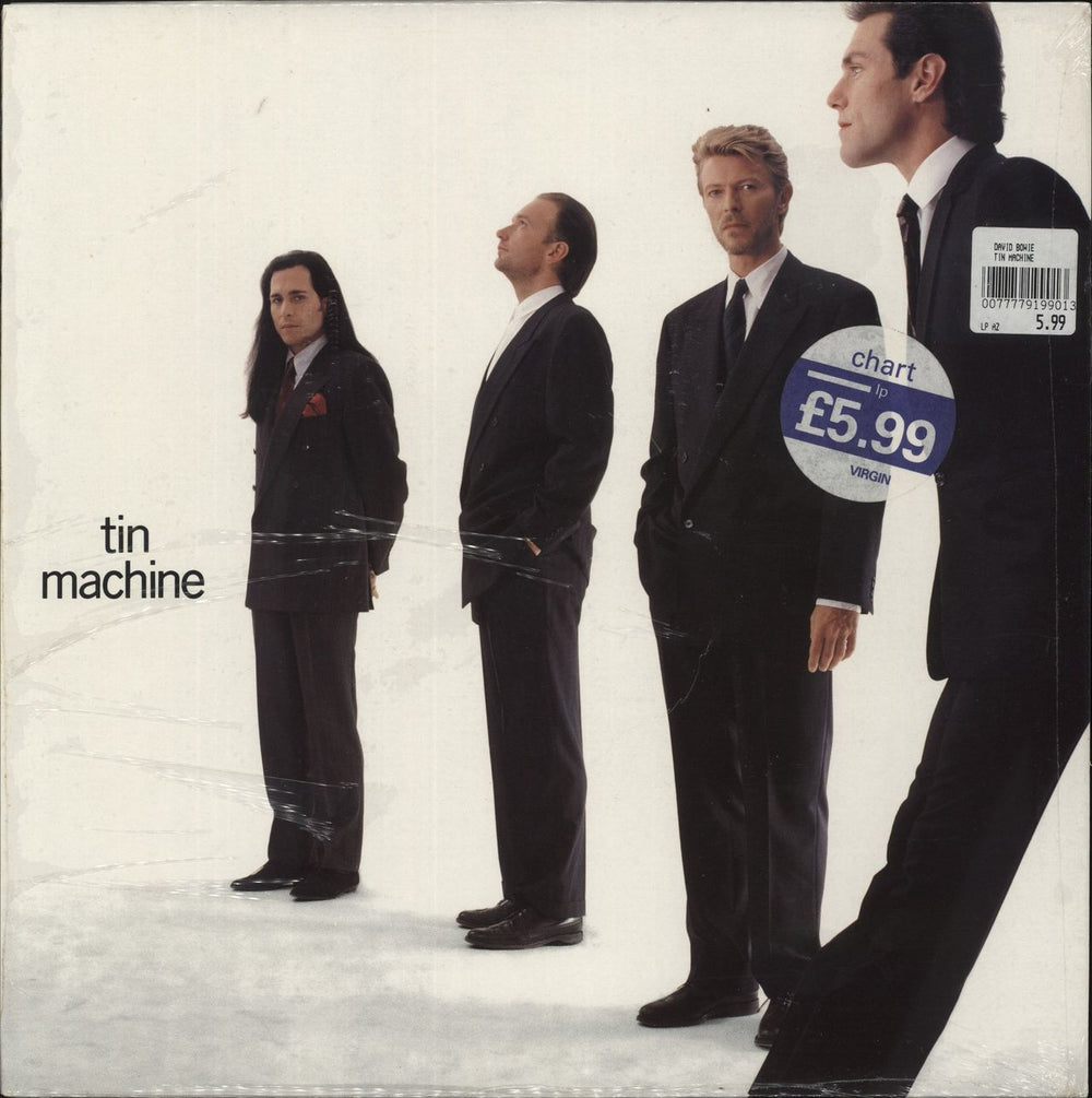 Tin Machine Tin Machine - Orange Inner - Shrink UK vinyl LP album (LP record) MTLS1044