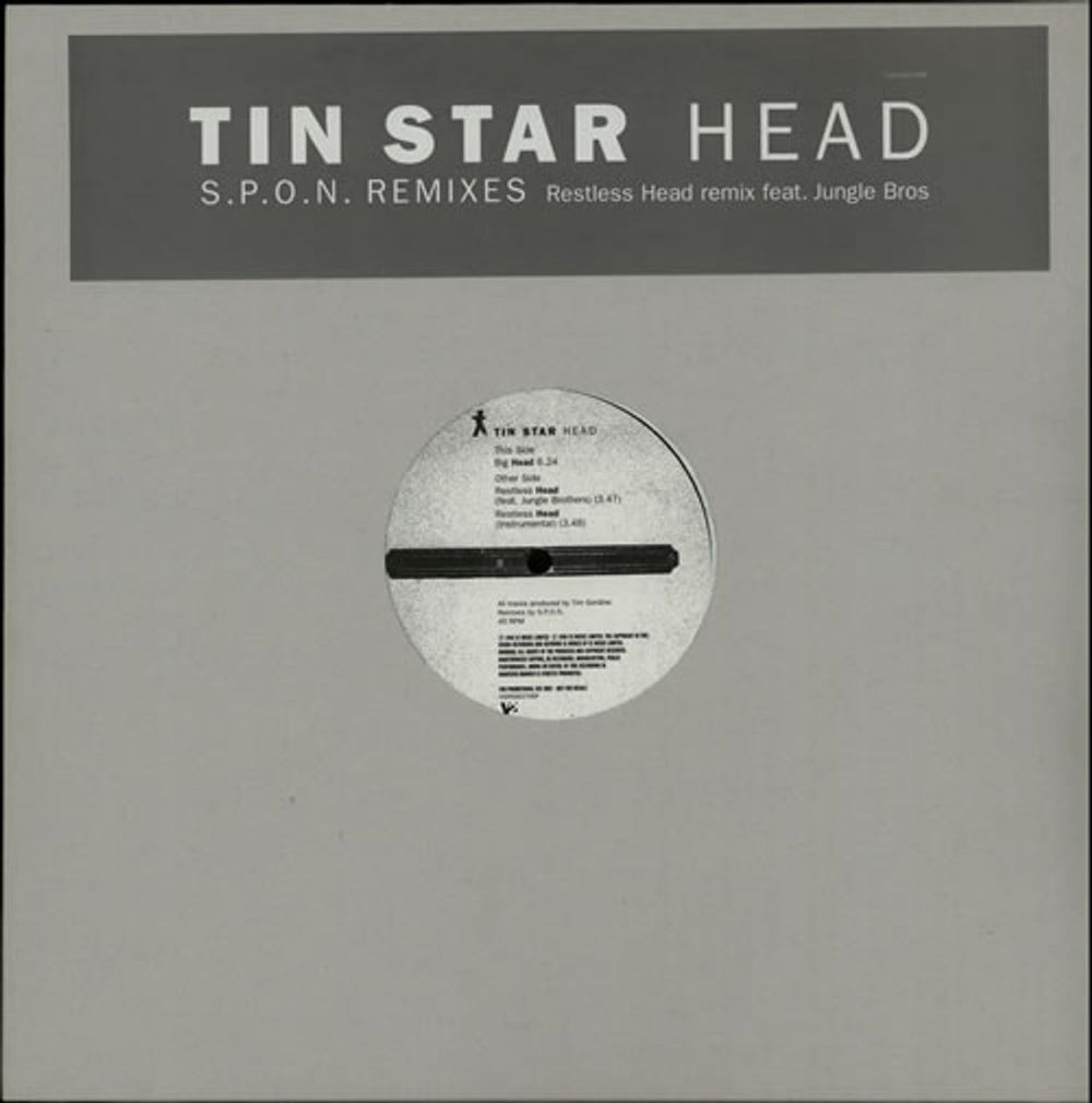 Tin Star Head S.P.O.N Remixes UK Promo 12" vinyl single (12 inch record / Maxi-single) WR5002706P