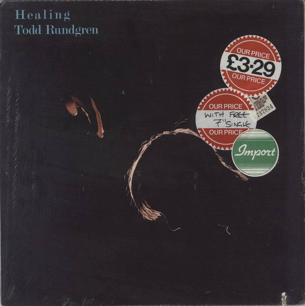 Todd Rundgren Healing + 7"- Open Shrink US vinyl LP album (LP record) BHS3522