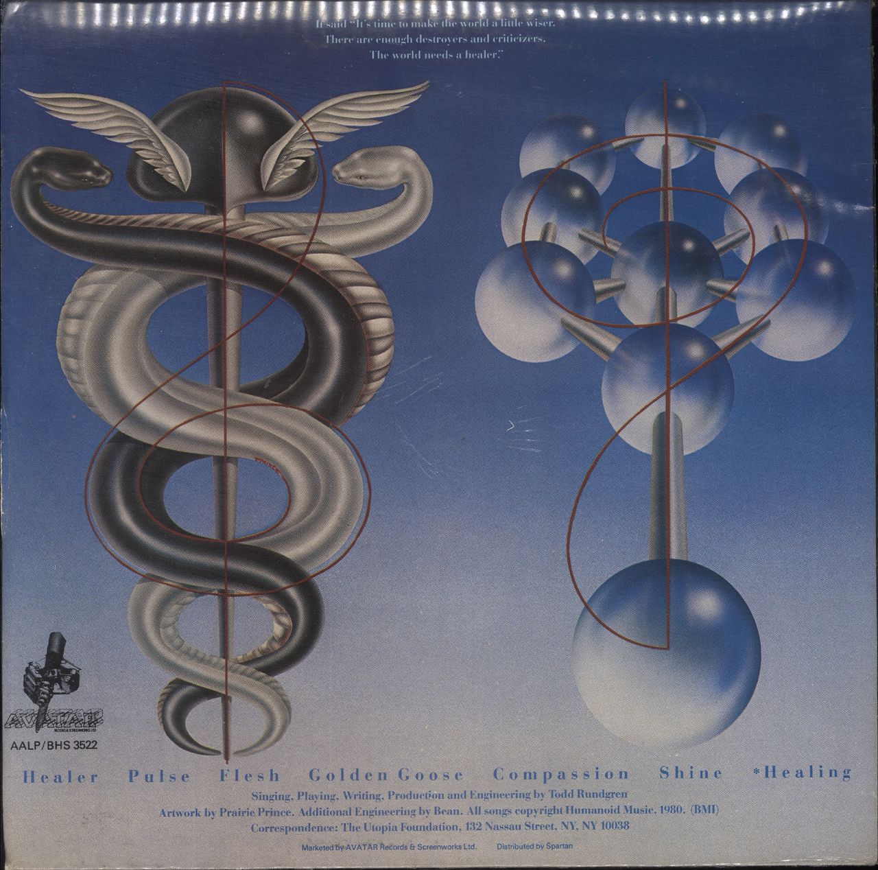 Todd Rundgren Healing - Sealed UK Vinyl LP