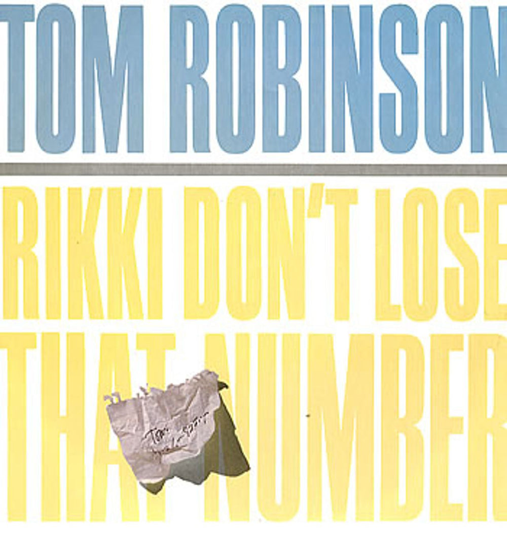 Tom Robinson Rikki Don't Lose That Number UK 12" vinyl single (12 inch record / Maxi-single) TRT2