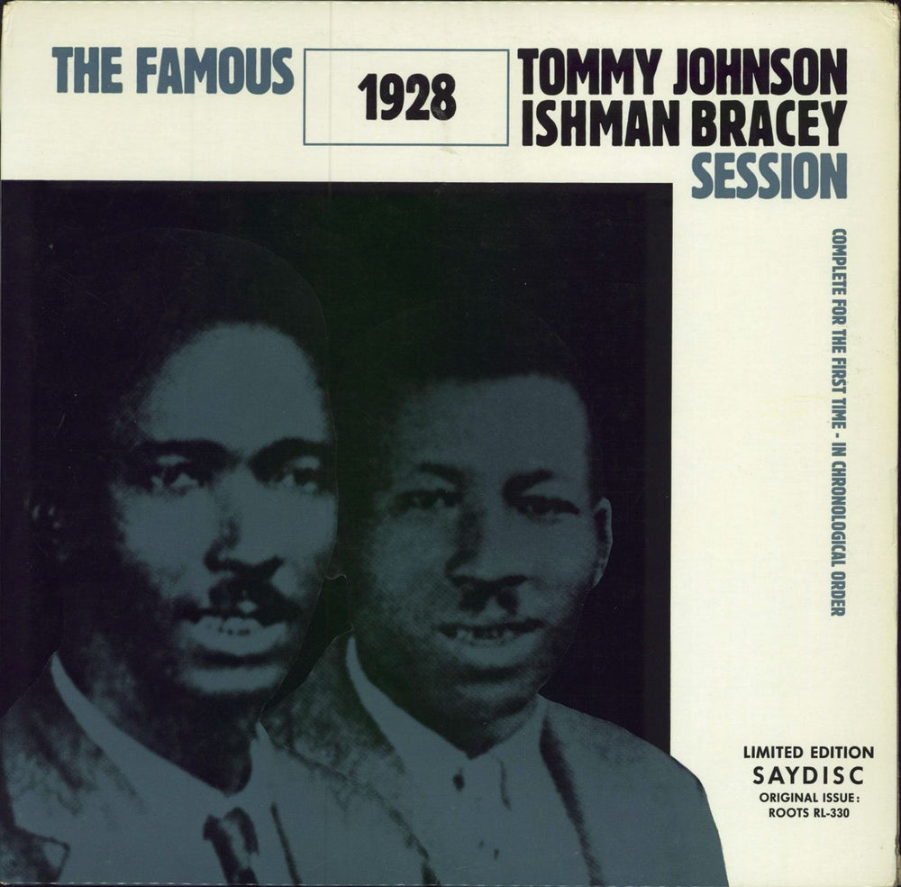 Tommy Johnson The Famous 1928 Session Austrian vinyl LP album (LP record) RL-330