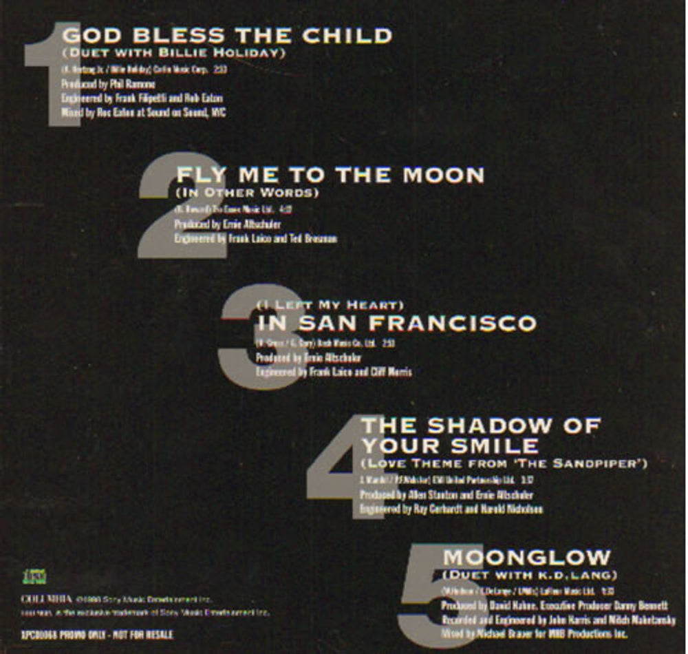 Tony Bennett The Essential - A Retrospective Album Sampler UK Promo CD single (CD5 / 5") ONYC5TH128578