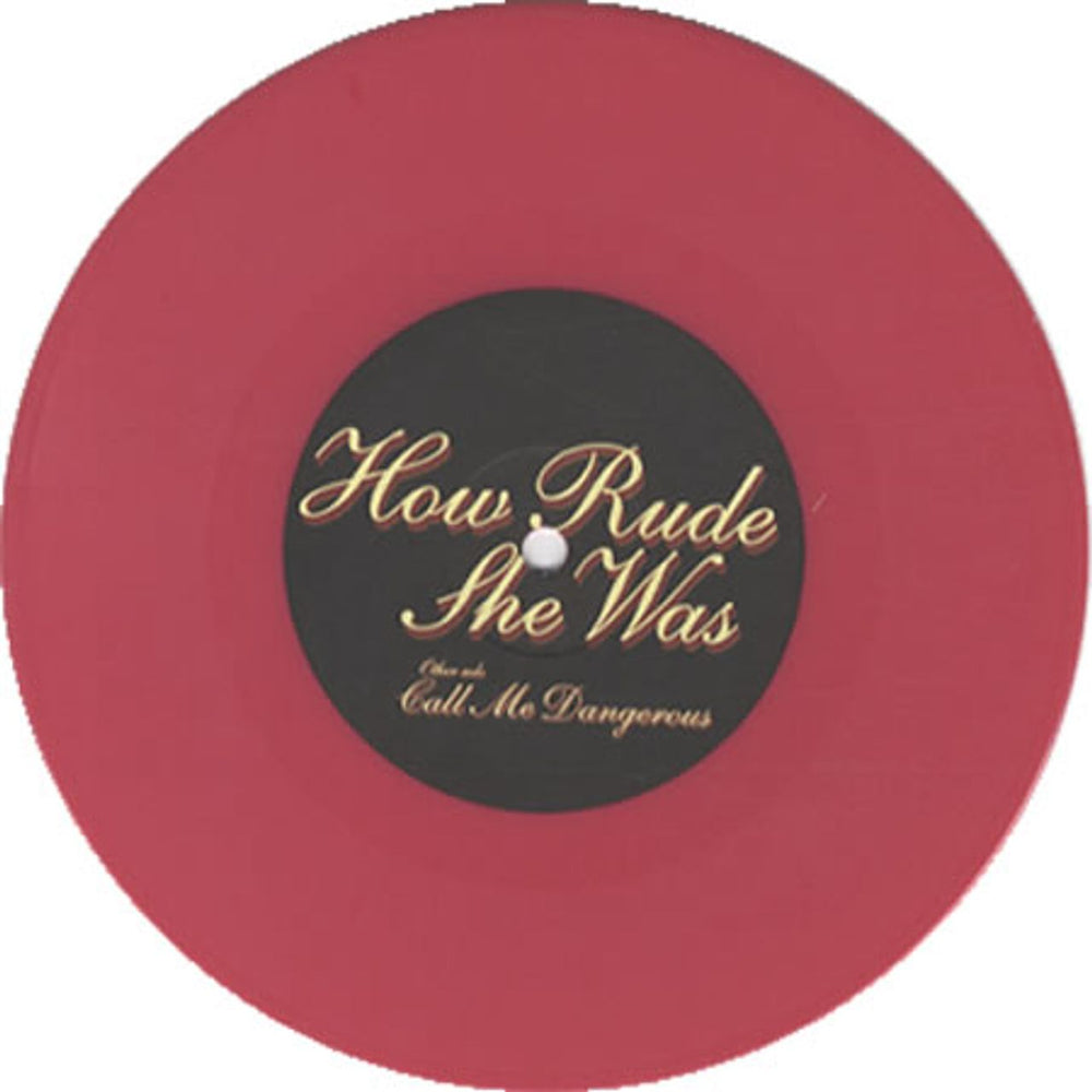 Towers Of London How Rude She Was - Pink Vinyl UK 7" vinyl single (7 inch record / 45) TJD07HO341830