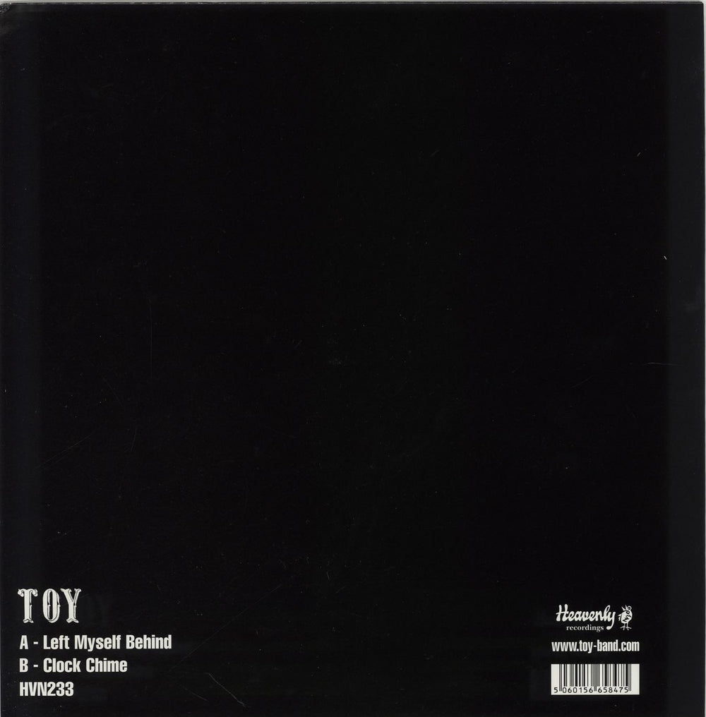 Toy Left Myself Behind - Black Vinyl & White Label UK 12" vinyl single (12 inch record / Maxi-single) 5060156658475