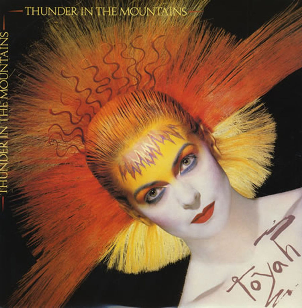 Toyah Thunder In The Mountains UK 12" vinyl picture disc (12 inch picture record) SAFEP38