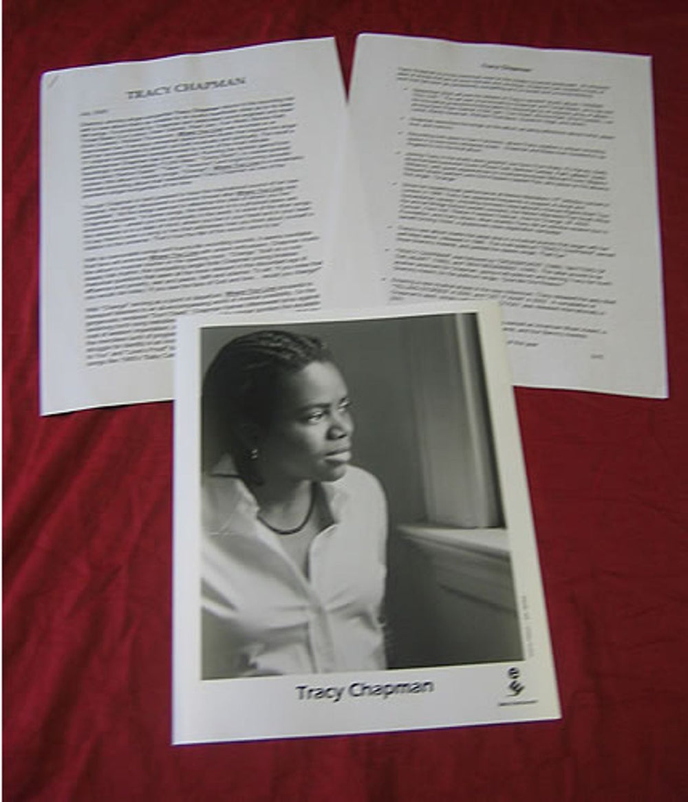 Tracy Chapman Where You Live US Promo media press pack PRESS PACK