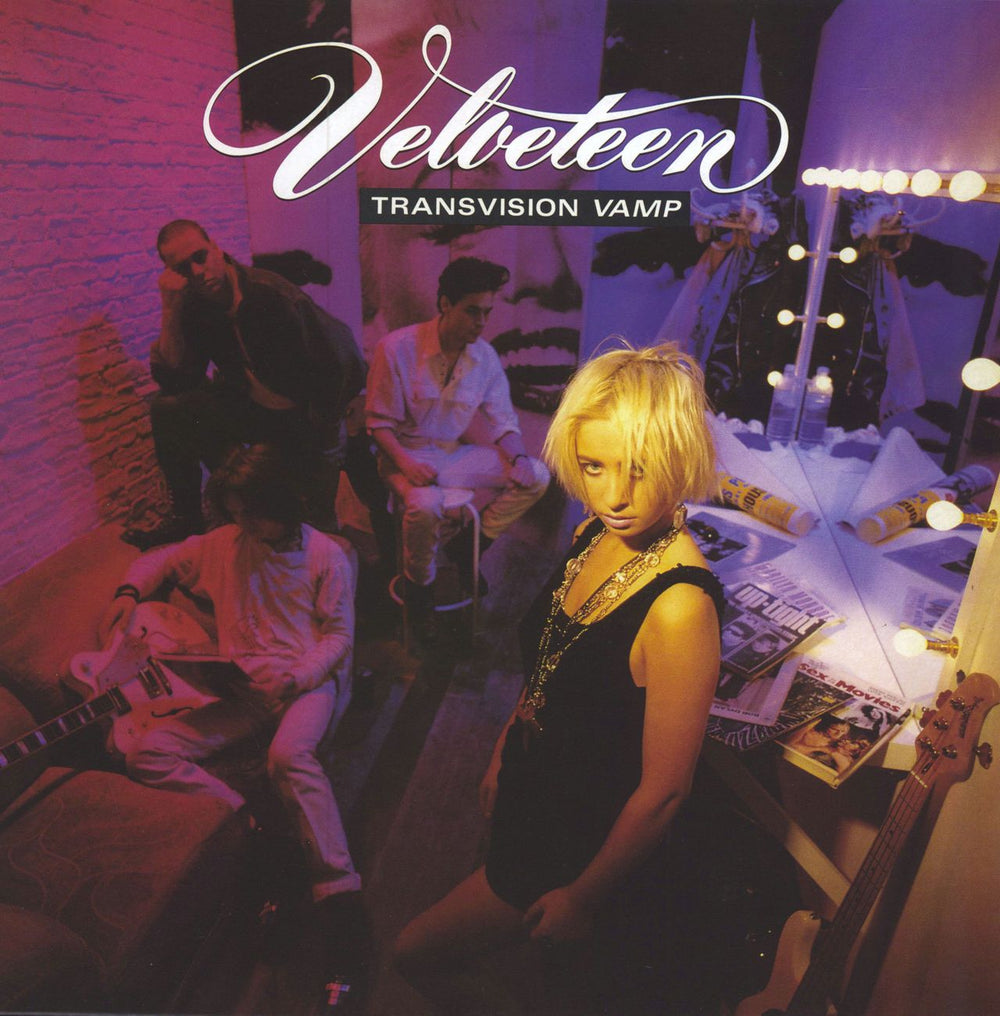 Transvision Vamp Velveteen - 180gram Red Vinyl UK vinyl LP album (LP record) DEMREC325