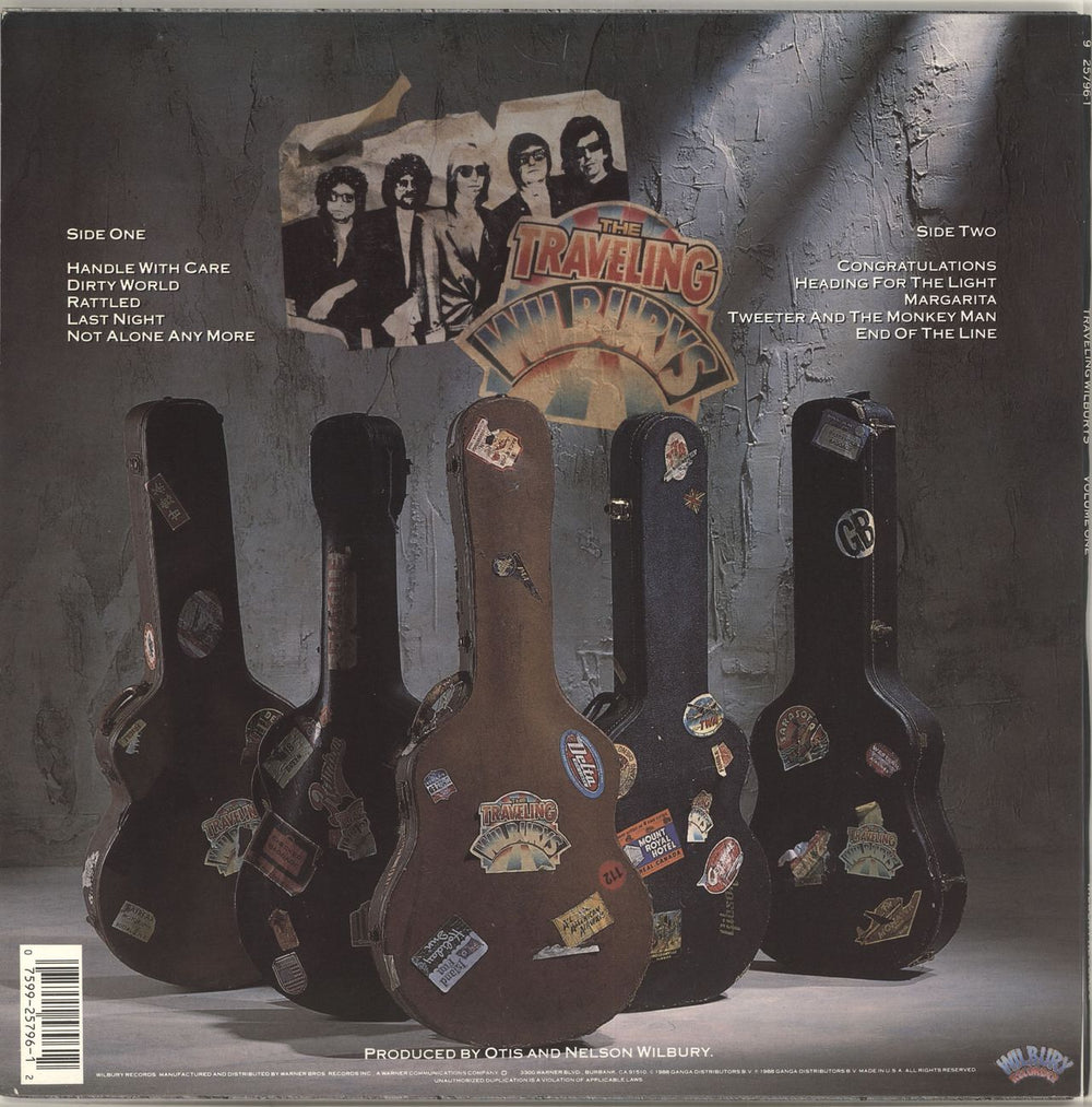 Traveling Wilburys Volume One - EX US vinyl LP album (LP record) 075992579612