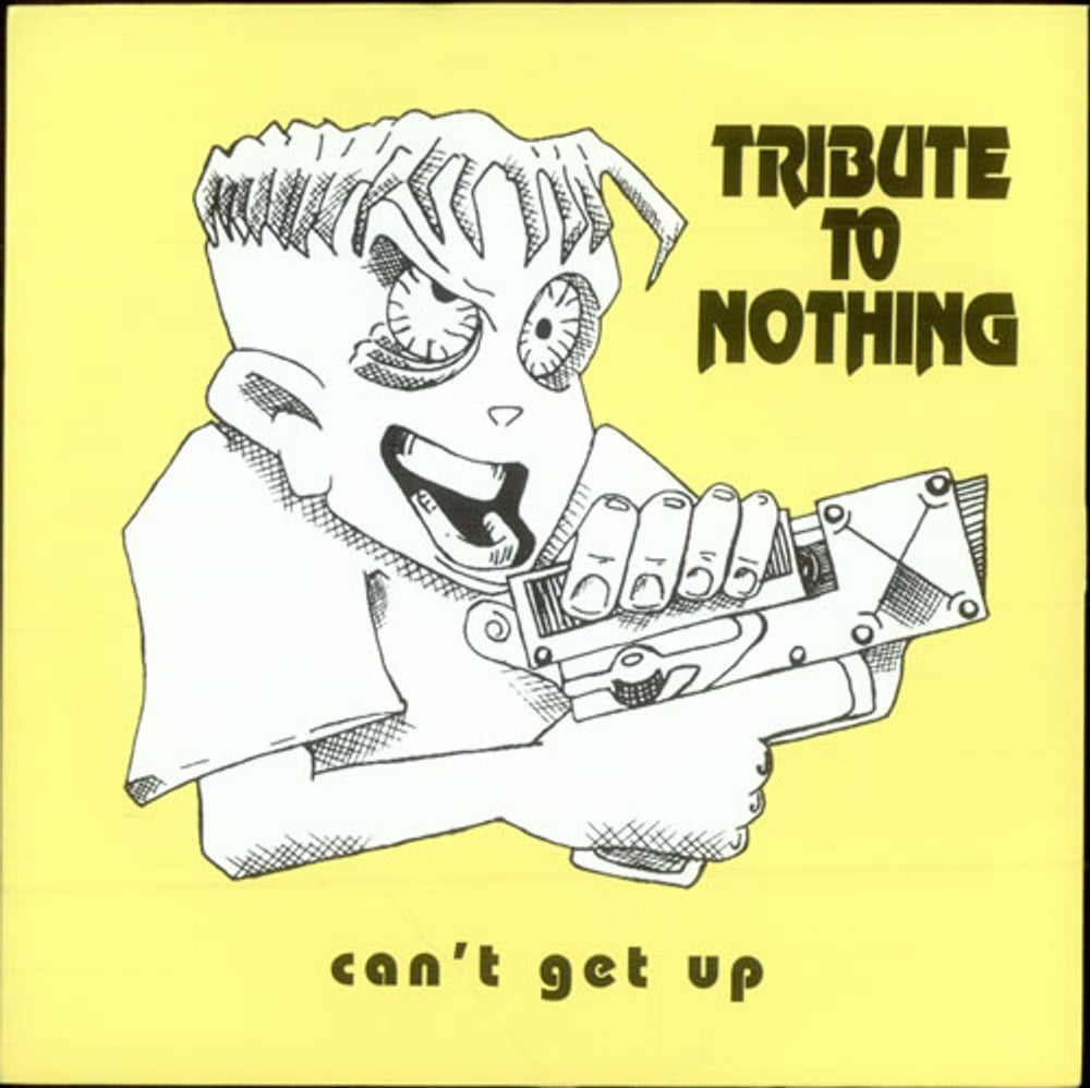 Tribute To Nothing Can't Get Up - Purple Vinyl UK 7" vinyl single (7 inch record / 45) FOC9