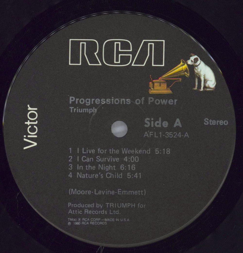 Triumph Progressions Of Power - Open Shrink US vinyl LP album (LP record) UMPLPPR823161