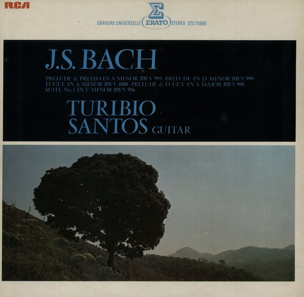 Turibio Santos J.S. Bach UK vinyl LP album (LP record) STU70885