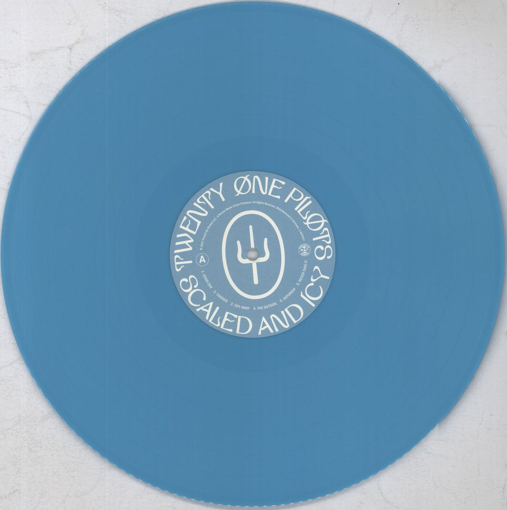 Twenty One Pilots Scaled And Icy - Light Blue Vinyl UK vinyl LP album (LP record) Y2ZLPSC822534