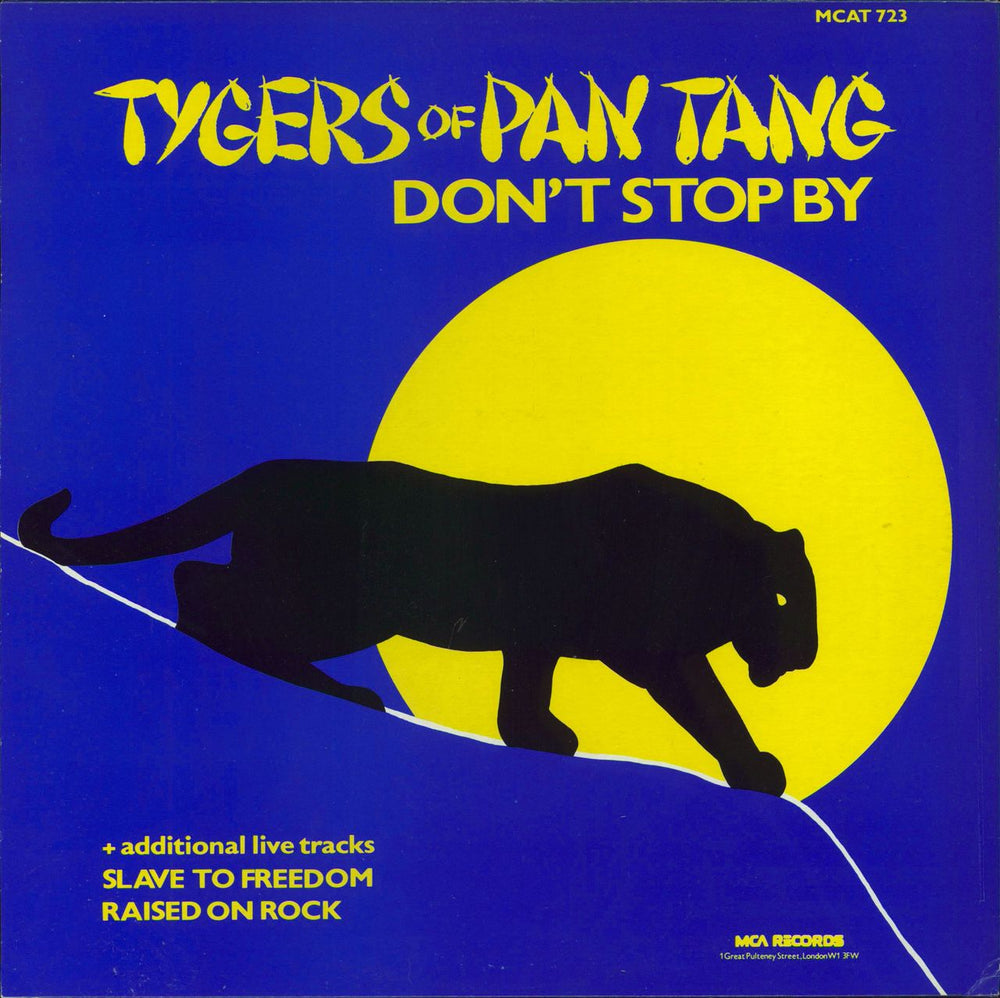 Tygers Of Pan Tang Don't Stop By UK 12" vinyl single (12 inch record / Maxi-single)