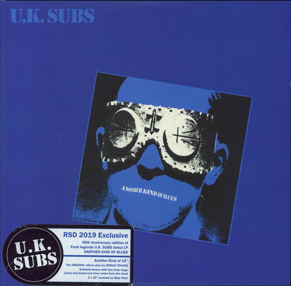 U.K. Subs Another Kind Of Blues: RSD19 - Blue 10" Vinyl UK 2-LP vinyl record set (Double LP Album) UKSUBSDEM001