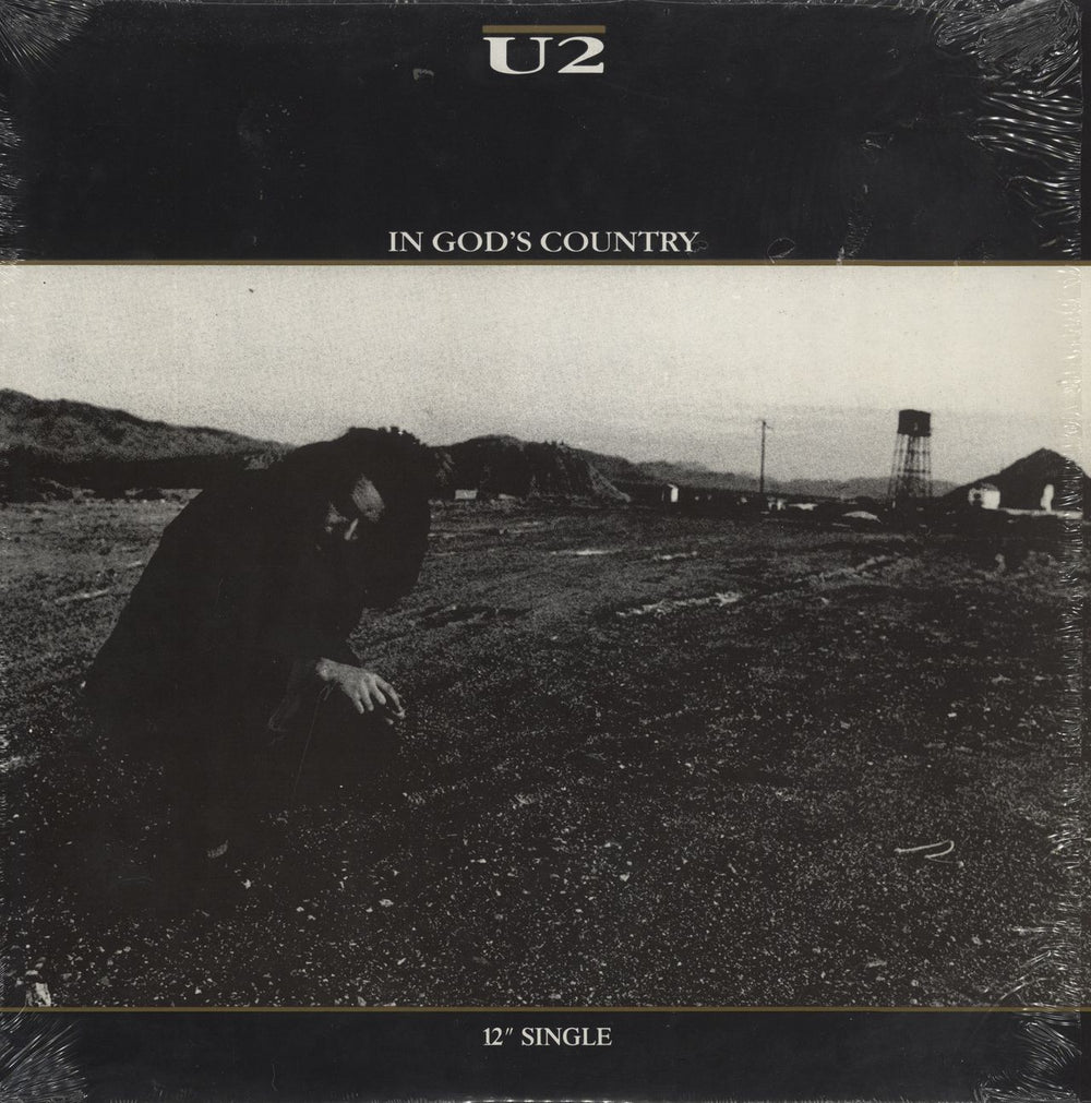 U2 In God's Country - shrink Canadian 12" vinyl single (12 inch record / Maxi-single) IS-1167