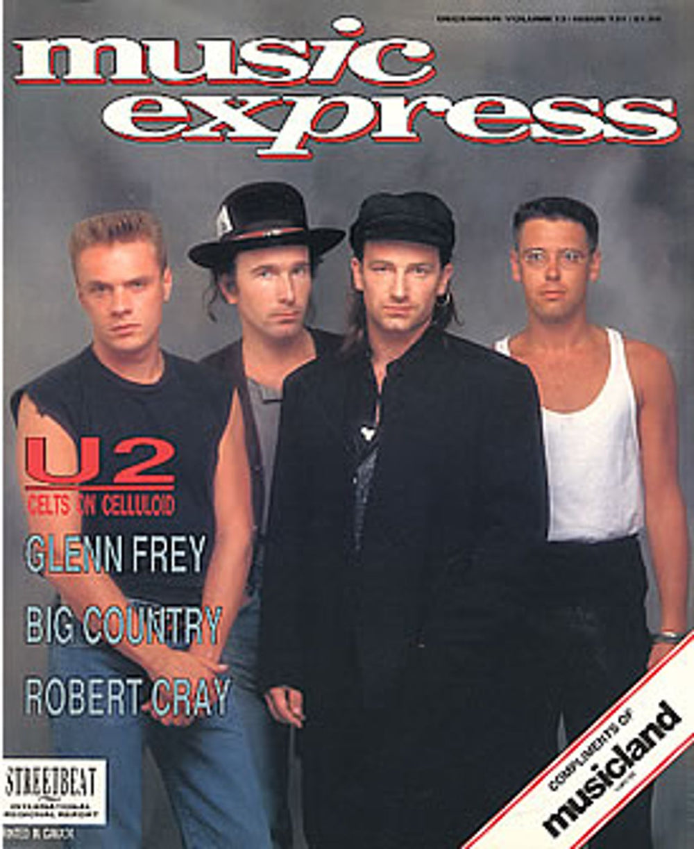 U2 Music Express - Volume 13, issue 131 Canadian magazine MAGAZINE