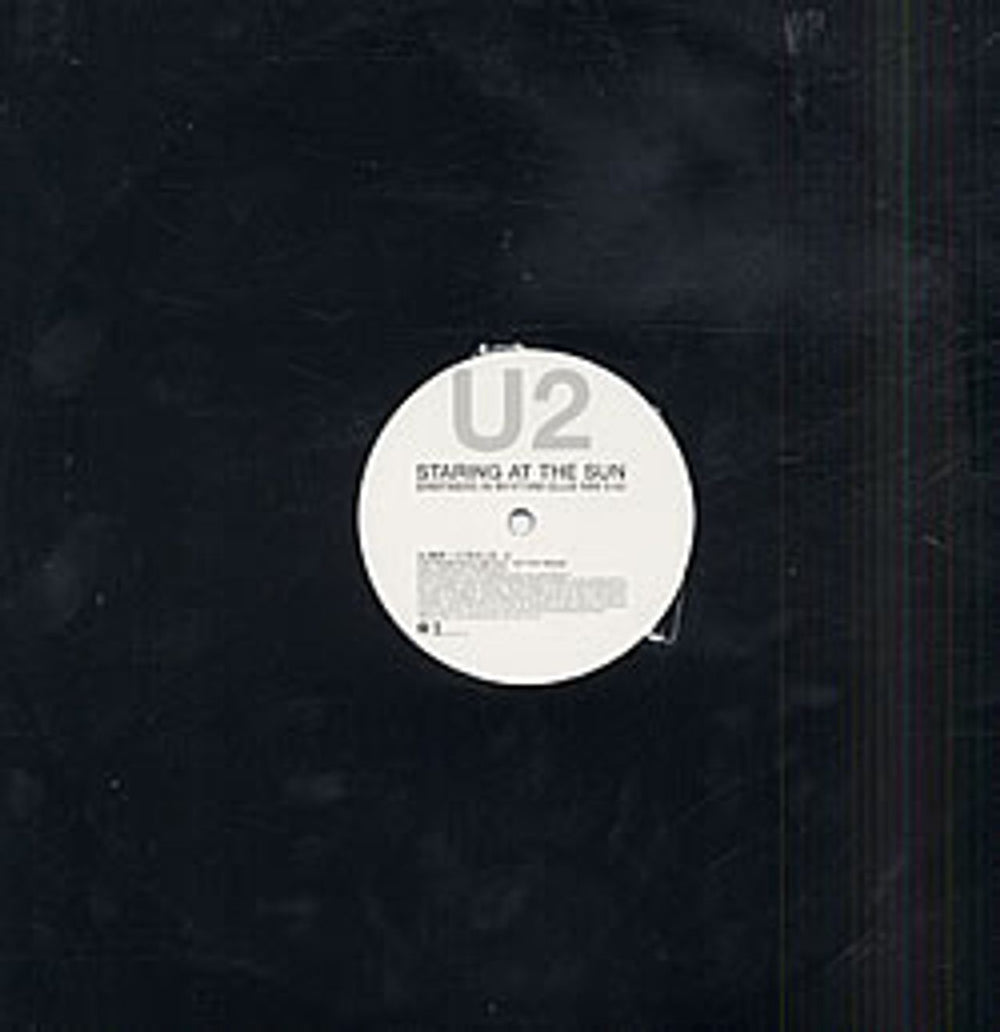 U2 Staring At The Sun UK Promo 12" vinyl single (12 inch record / Maxi-single) 12SUNU2