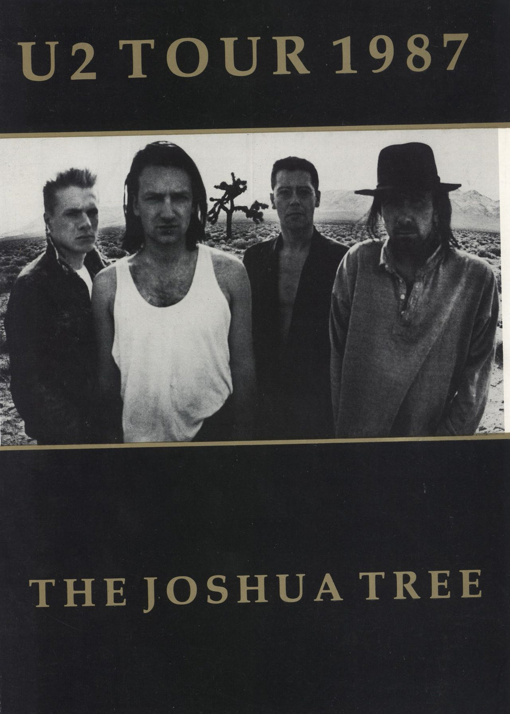 U2 The Joshua Tree - Summer Tour '87 + Ticket Stub UK tour programme CONCERT PROGRAMME