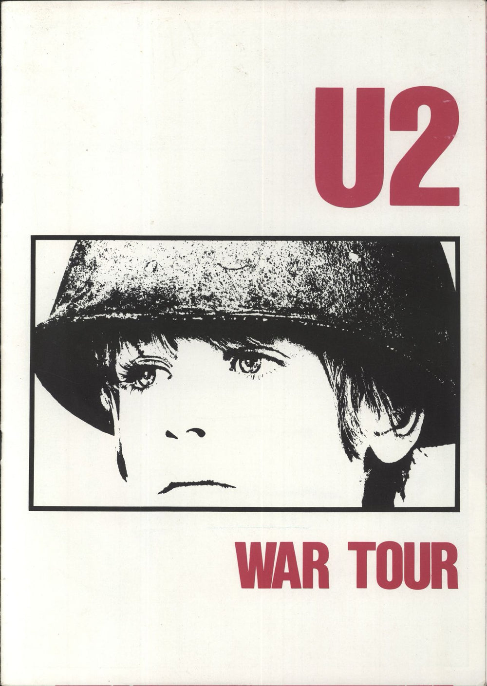 U2 War Tour - Spring '83 - EX UK tour programme TOUR PROGRAMME