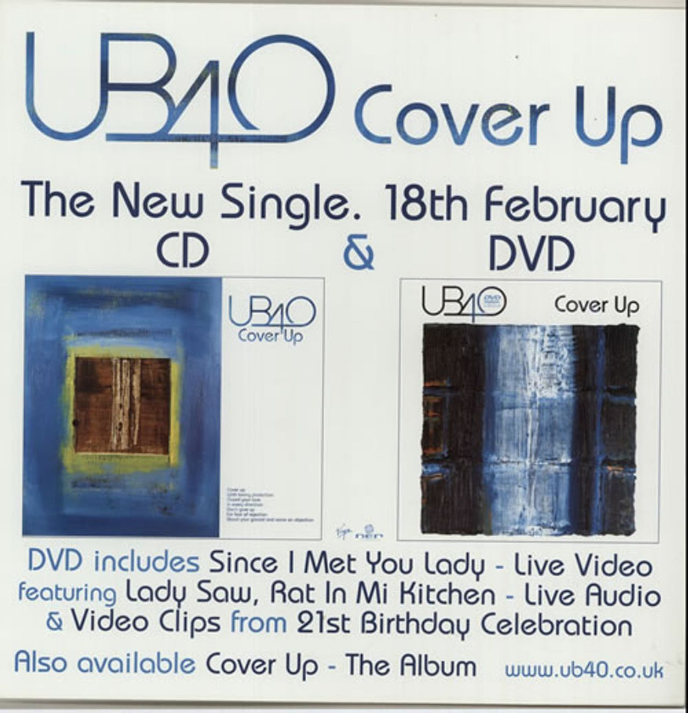 UB40 Cover Up UK Promo display PROMO DISPLAY