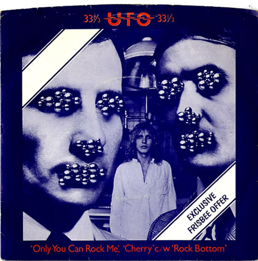 UFO Only You Can Rock Me - Red - P/S UK 7" vinyl single (7 inch record / 45) CHS2241