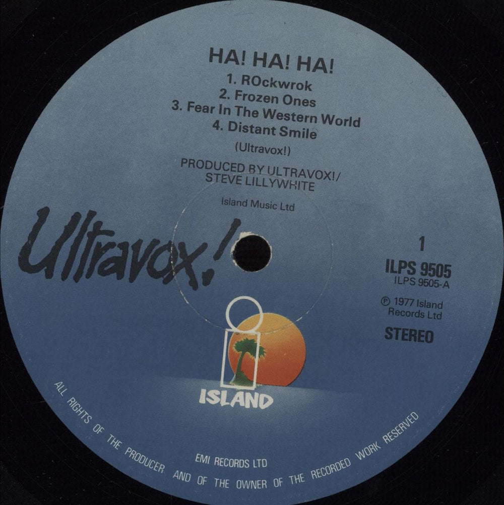 Ultravox Ha! Ha! Ha! - 2nd UK vinyl LP album (LP record) VOXLPHA118030