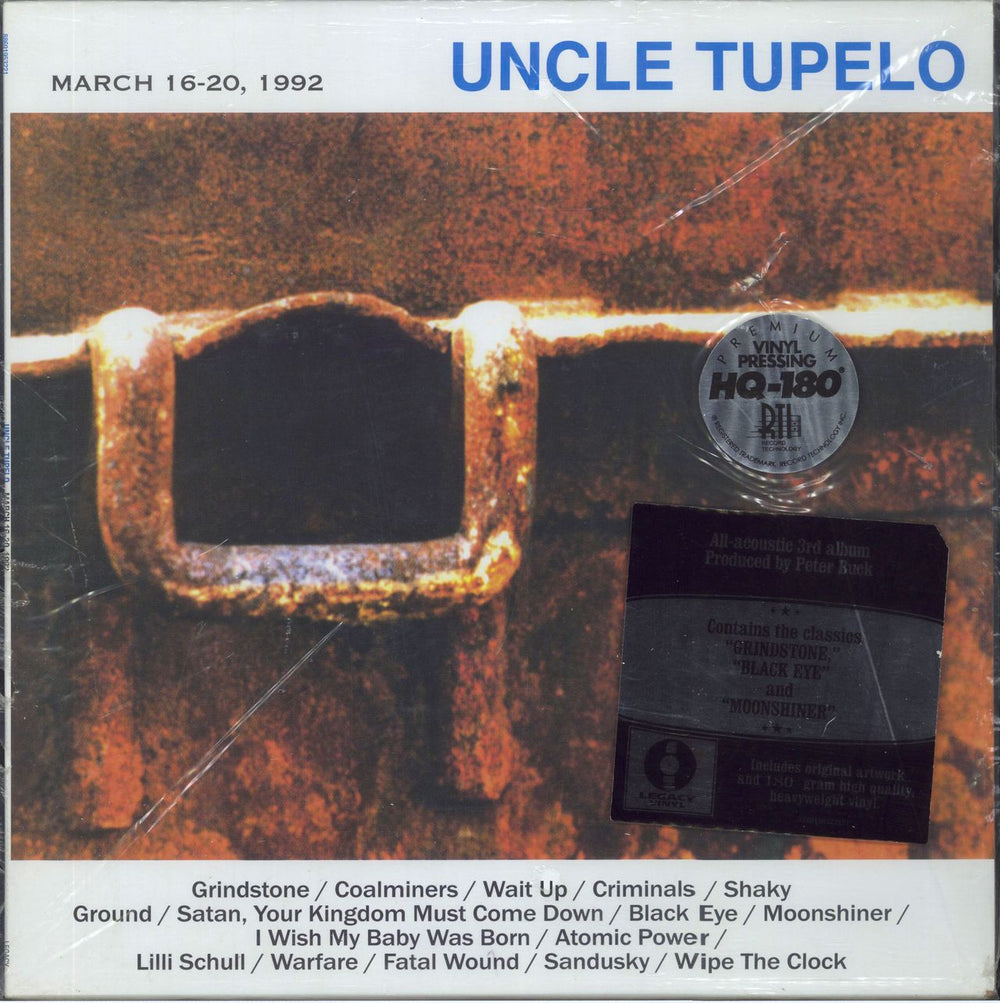 Uncle Tupelo March 16-20, 1992 - HQ 180gm Premium Vinyl US vinyl LP album (LP record) 88691953221