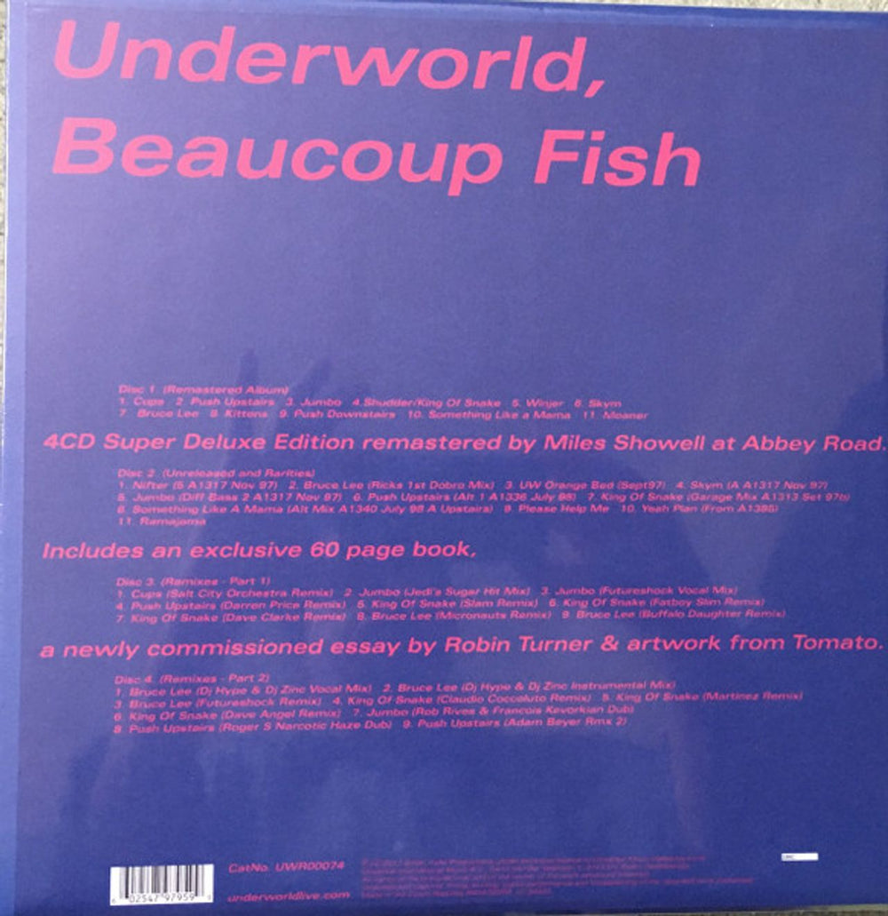 Underworld Beaucoup Fish - Super Deluxe 4CD + Art Book - Sealed UK CD Album Box Set UDWDXBE782648