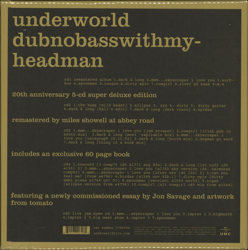 Underworld Dubnobasswithmyheadman - Sealed Box Set UK CD Single Box Set UDWCXDU661852