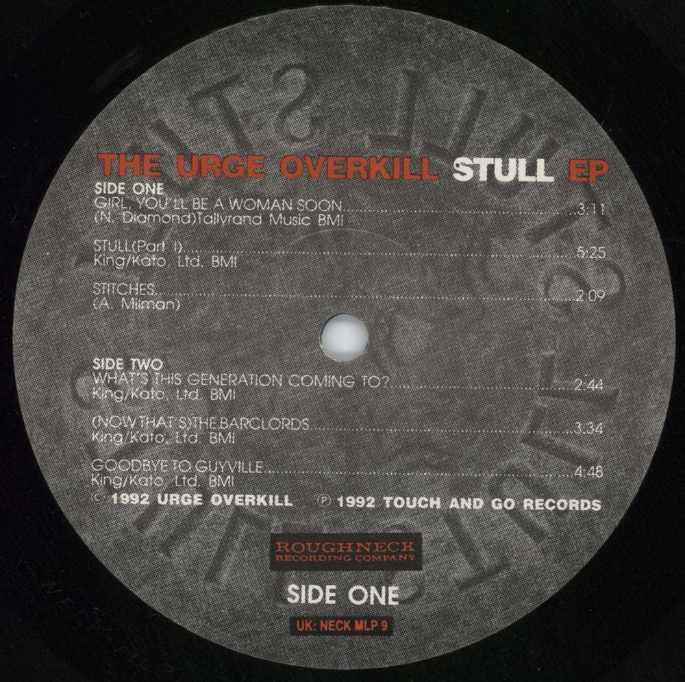 Urge Overkill Stull EP UK 10" vinyl single (10 inch record) UOV10ST815988