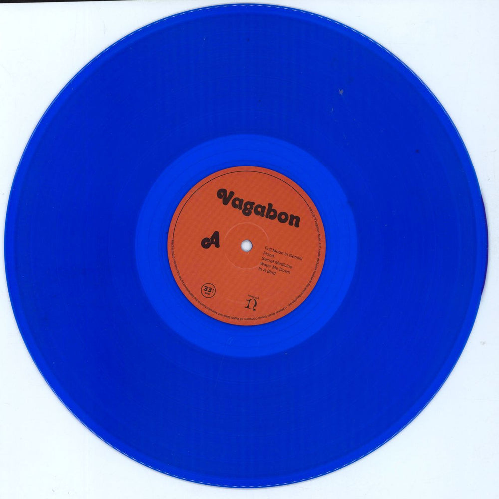 Vagabon Vagabon - Blue + Signed Print US vinyl LP album (LP record) 075597923674