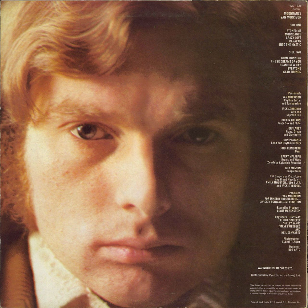 Van Morrison Moondance - green label UK vinyl LP album (LP record)