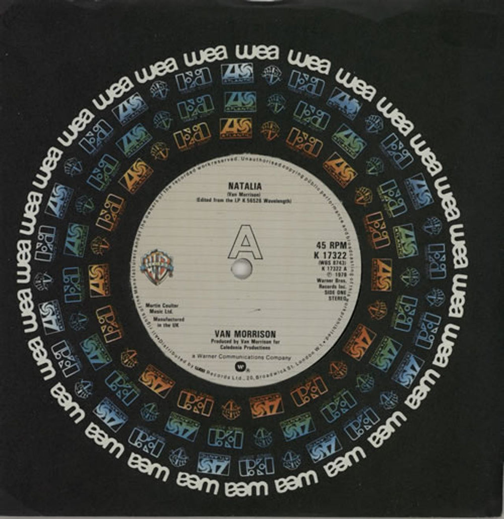 Van Morrison Natalia UK 7" vinyl single (7 inch record / 45) K17322