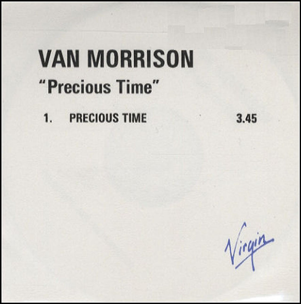 Van Morrison Precious Time UK Promo CD-R acetate CD ACETATE